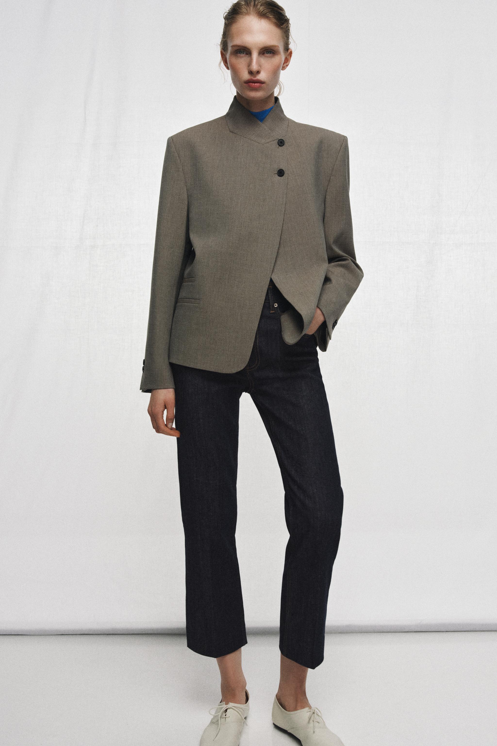 HIGH COLLAR BLAZER ZW COLLECTION